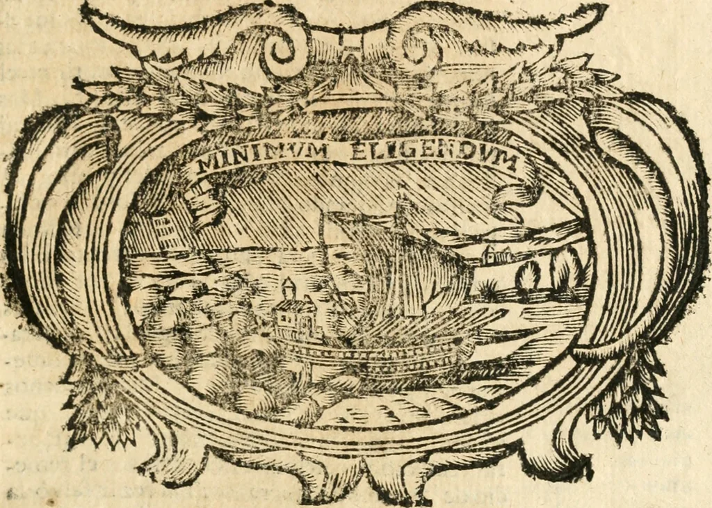 An illustration from Idea de vn principe politico christiano : representada en cien empressas, 1666, leaf 244