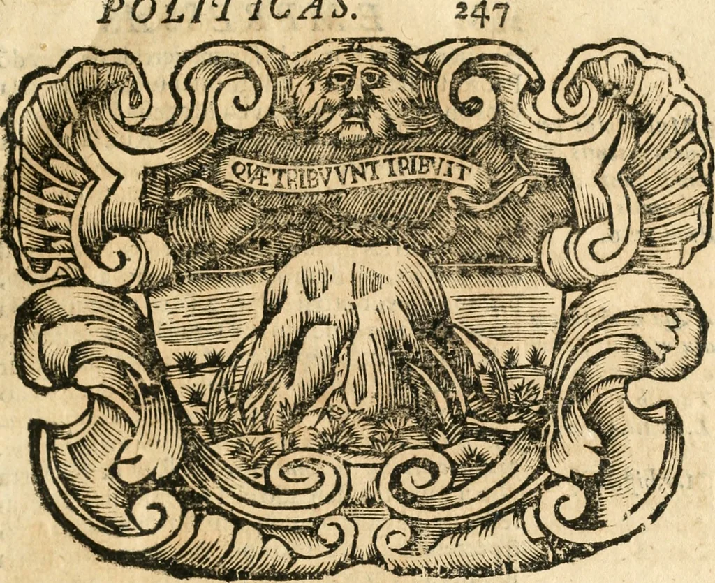 An illustration from Idea de vn principe politico christiano : representada en cien empressas, 1666, leaf 264