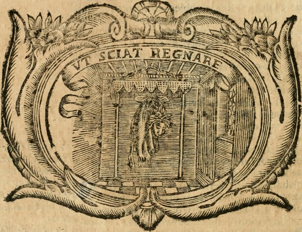 An illustration from Idea de vn principe politico christiano : representada en cien empressas, 1666, leaf 281