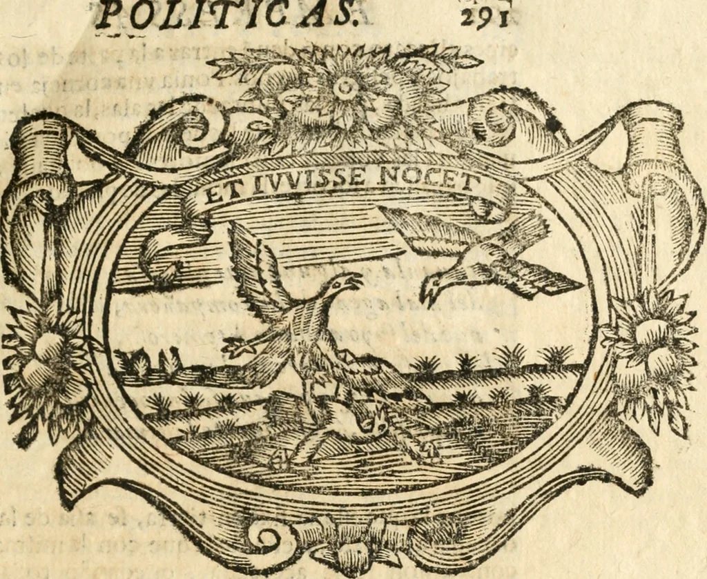 An illustration from Idea de vn principe politico christiano : representada en cien empressas, 1666, leaf 308