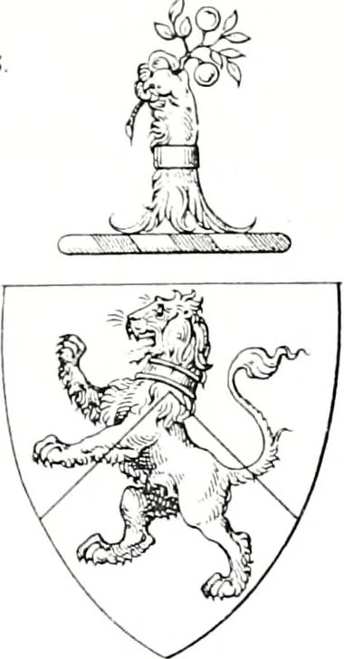 An illustration from Devonshire pedigrees : recorded in the herald's visitation of 1620, with additions from the Harleian manuscripts, and the printed collections of Westcote and Pole, 1859, leaf 137