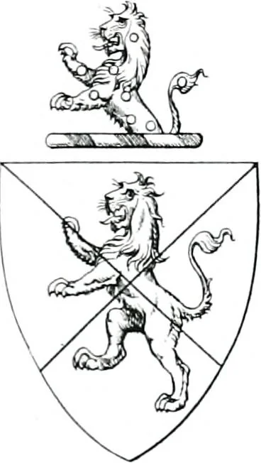 An illustration from Devonshire pedigrees : recorded in the herald's visitation of 1620, with additions from the Harleian manuscripts, and the printed collections of Westcote and Pole, 1859, leaf 33