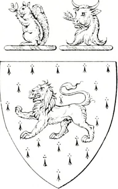 An illustration from Devonshire pedigrees : recorded in the herald's visitation of 1620, with additions from the Harleian manuscripts, and the printed collections of Westcote and Pole, 1859, leaf 71