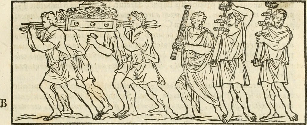 An illustration from De vrbis ac Romani olim imperii splendore : opus eruditionibus, historijs, ac animaduersionibus, tam sacris quam profanis illustratum : in quo etiam nonnulla ex occasione tanguntur, tam circa Romanae ecclesiae principatum, quam circa alias reliquarum orbis regionum res memoratu dignas, 1650, leaf 26