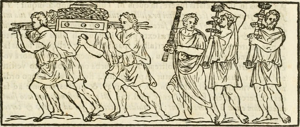 An illustration from De vrbis ac Romani olim imperii splendore : opus eruditionibus, historijs, ac animaduersionibus, tam sacris quam profanis illustratum : in quo etiam nonnulla ex occasione tanguntur, tam circa Romanae ecclesiae principatum, quam circa alias reliquarum orbis regionum res memoratu dignas, 1650, leaf 366