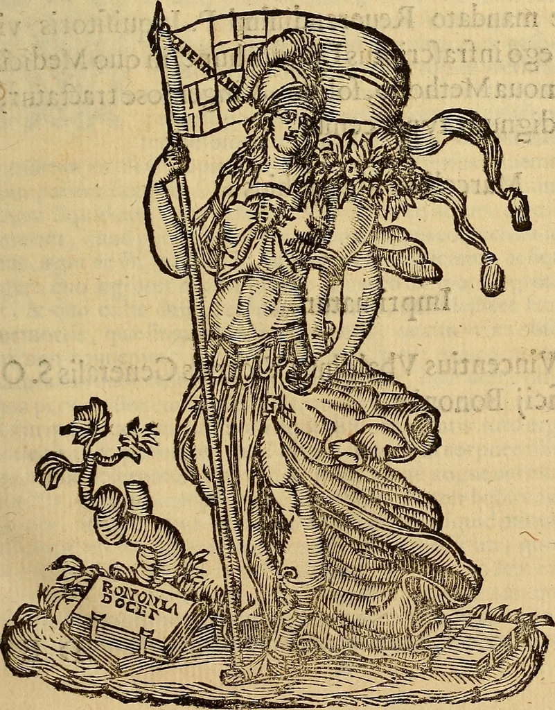 An illustration from De vrinis et pulsibus, de missione sanguinis, de febribus, de morbis capitis, et pectoris, 1683, leaf 22
