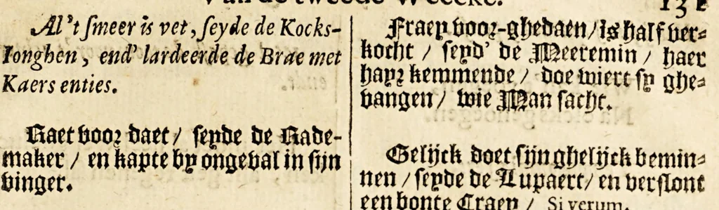 An illustration from De weeck-wercken, der ghedenckwaerdighe historien, leer-gedichten, en spreucken, &c., 1657, leaf 147