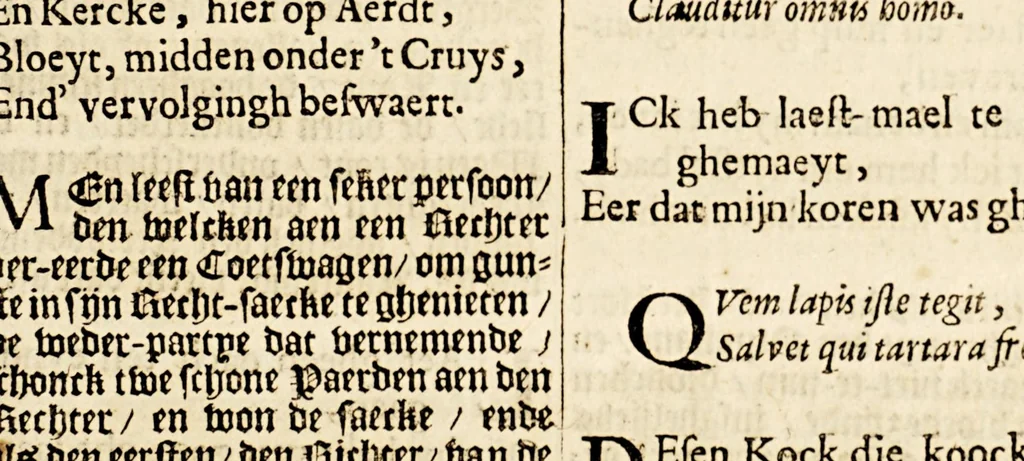 An illustration from De weeck-wercken, der ghedenckwaerdighe historien, leer-gedichten, en spreucken, &c., 1657, leaf 303