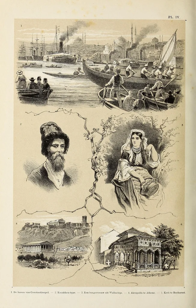 An illustration from De werelddeelen : bewerkt naar Friedrich von Hellwald's die Erde und ihre Völker, 1879, leaf 372