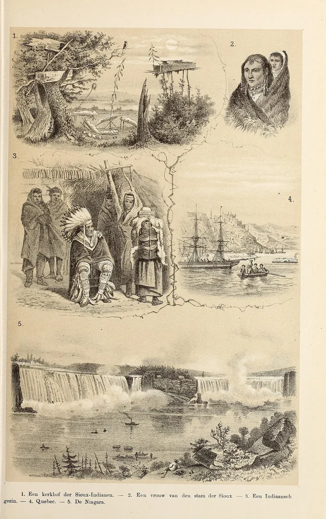 An illustration from De werelddeelen : bewerkt naar Friedrich von Hellwald's die Erde und ihre Völker, 1879, leaf 145