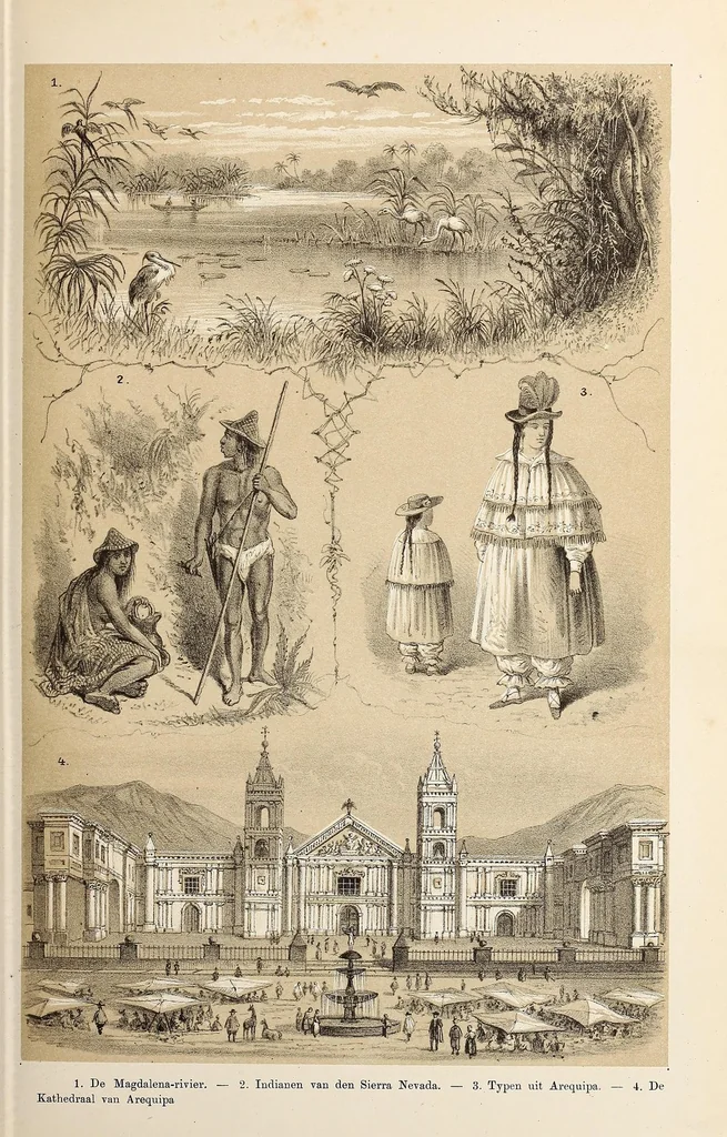 An illustration from De werelddeelen : bewerkt naar Friedrich von Hellwald's die Erde und ihre Völker, 1879, leaf 229