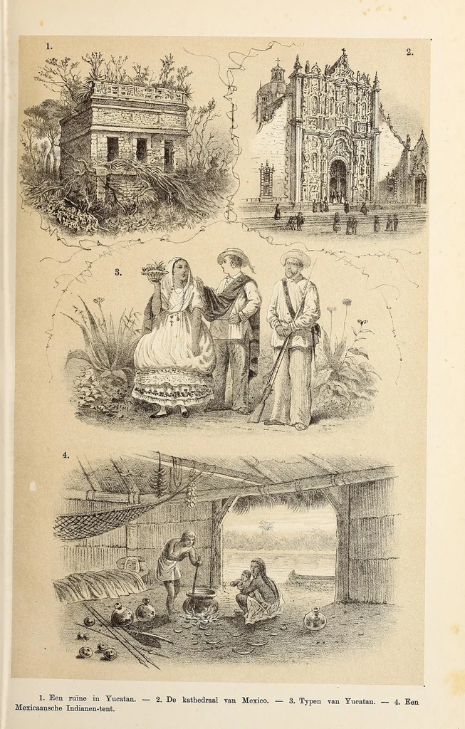 An illustration from De werelddeelen : bewerkt naar Friedrich von Hellwald's die Erde und ihre Völker, 1879, leaf 247