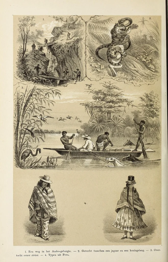 An illustration from De werelddeelen : bewerkt naar Friedrich von Hellwald's die Erde und ihre Völker, 1879, leaf 332