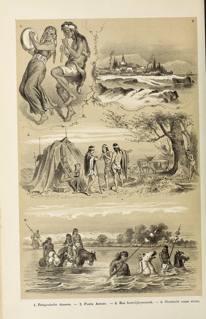 An illustration from De werelddeelen : bewerkt naar Friedrich von Hellwald's die Erde und ihre Völker, 1879, leaf 366