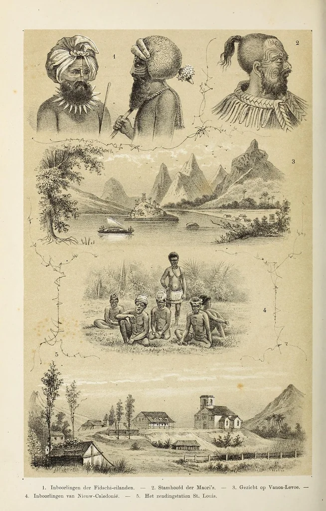 An illustration from De werelddeelen : bewerkt naar Friedrich von Hellwald's die Erde und ihre Völker, 1879, leaf 520