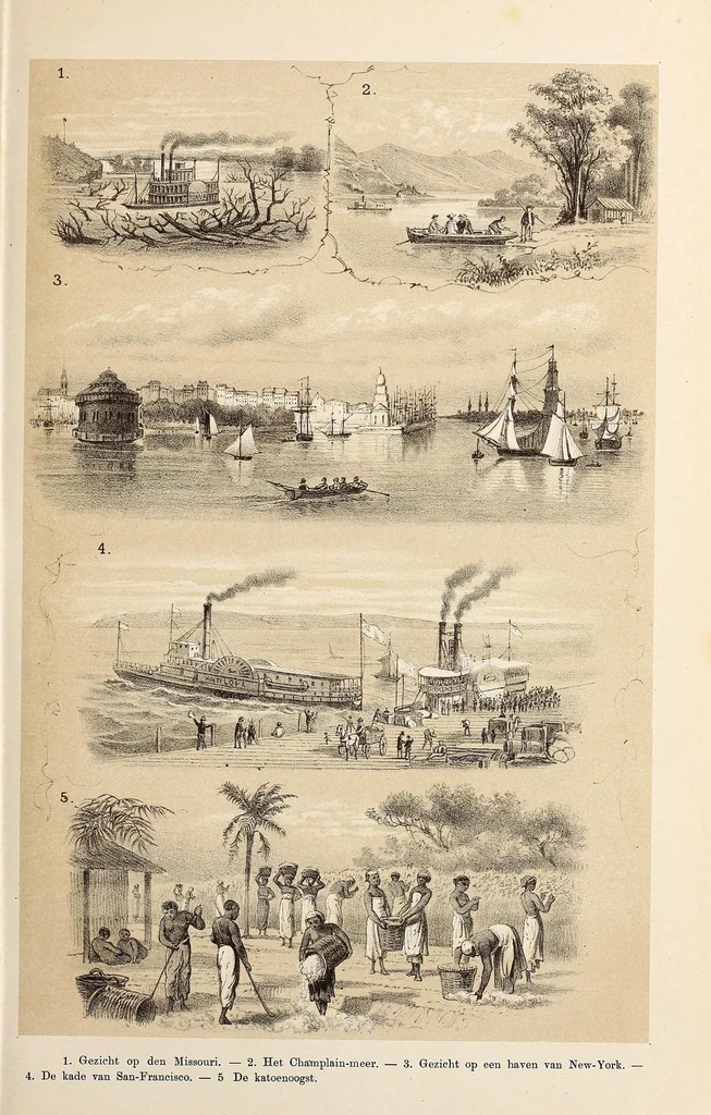 An illustration from De werelddeelen : bewerkt naar Friedrich von Hellwald's die Erde und ihre Völker, 1879, leaf 93