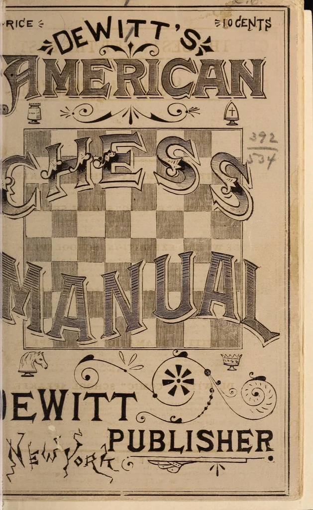 An illustration from De Witt's American chess manual. Containing full instructions for young players, 1880, leaf 3