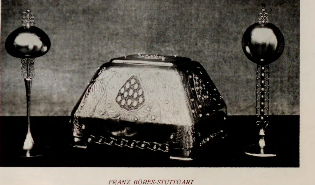 An illustration from La décoration intérieure allemande et les métiers d'art à l'Exposition de Bruxelles, 1910, 1910, leaf 159