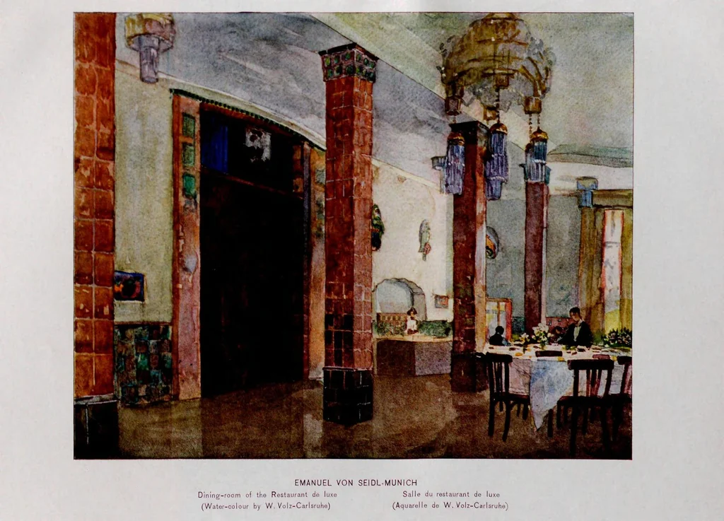 An illustration from La décoration intérieure allemande et les métiers d'art à l'Exposition de Bruxelles, 1910, 1910, leaf 27