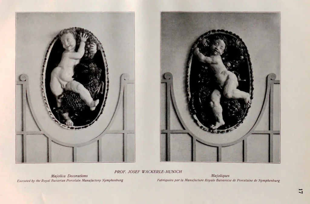 An illustration from La décoration intérieure allemande et les métiers d'art à l'Exposition de Bruxelles, 1910, 1910, leaf 35