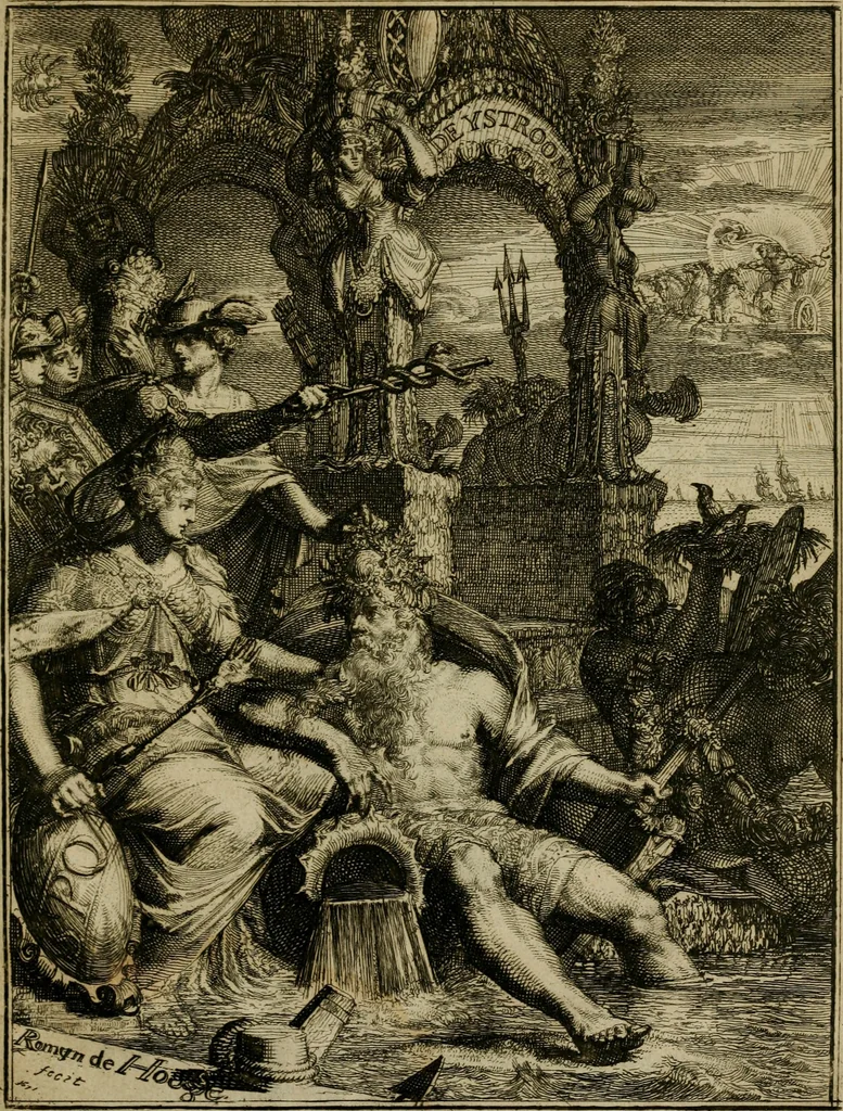 An illustration from De Ystroom : begreepen in vier boeken, 1671, leaf 2