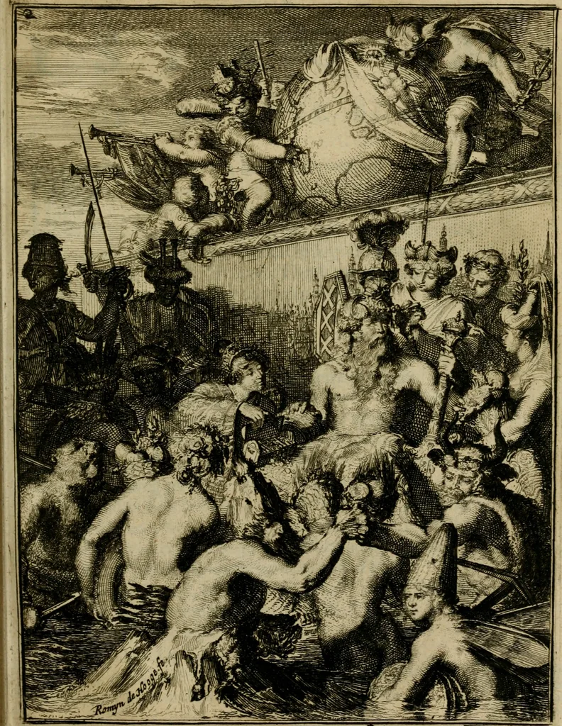 An illustration from De Ystroom : begreepen in vier boeken, 1671, leaf 68