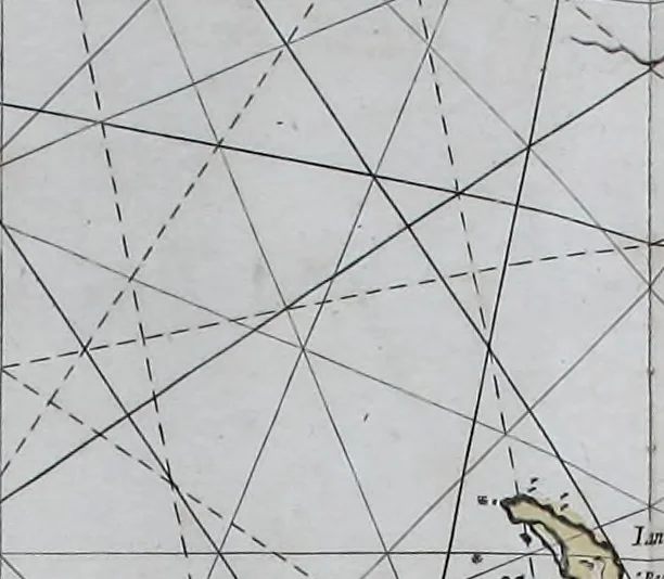An illustration from De zee-atlas ofte water-wereld : waer in vertoont werden alle de zee-kusten van het bekende des aerd-bodems : seer dienstigh voor alle heeren en kooplieden, als oock voor alle schippers en stuurlieden, 1672, leaf 136