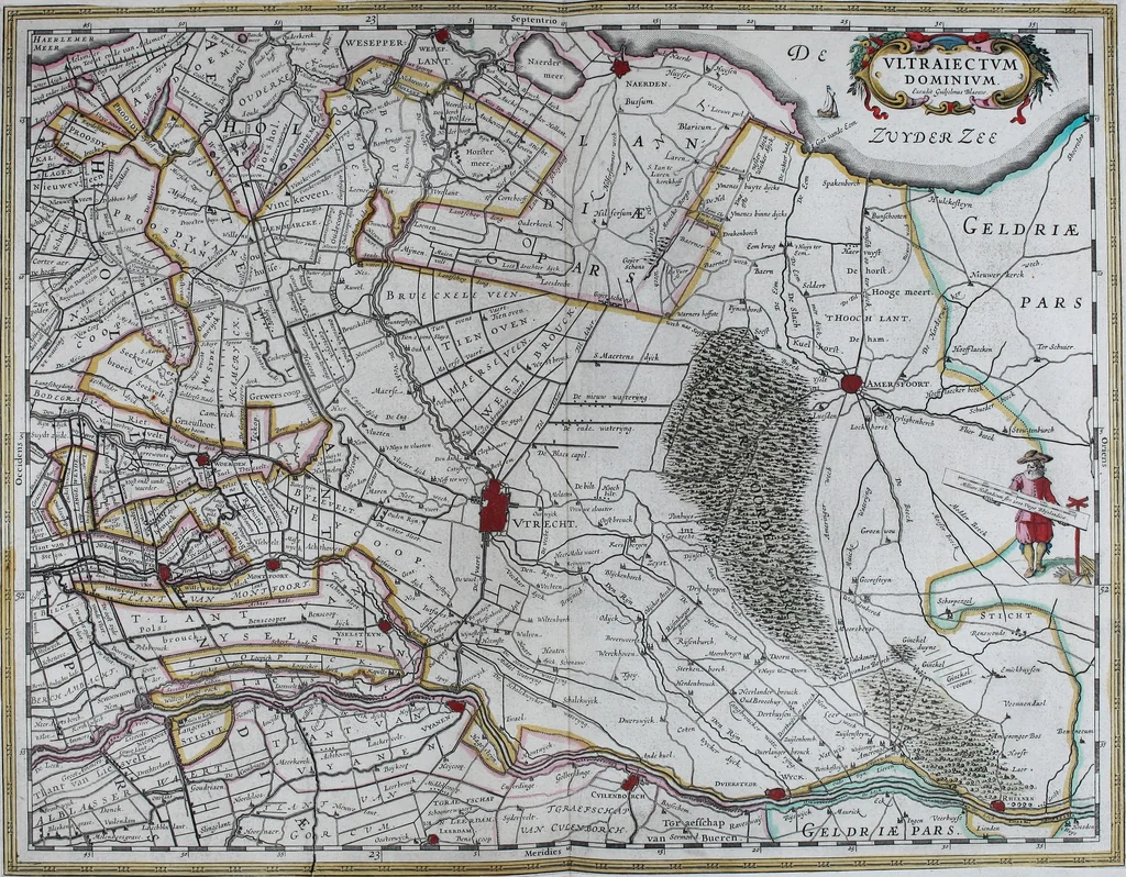 An illustration from De zee-atlas of Water-waerelt, vertoonende alle de zee-kusten van het bekende des aerd-bodems, met een generale beschrijvinge van dien : seer dienstigh voor schippers en stuurlieden, mitsgaders koop-lieden om op 't kantoor gebruyckt te worden : Nieuwelijcks aldus uytgegeven, 1665, leaf 108