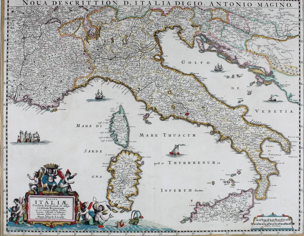 An illustration from De zee-atlas of Water-waerelt, vertoonende alle de zee-kusten van het bekende des aerd-bodems, met een generale beschrijvinge van dien : seer dienstigh voor schippers en stuurlieden, mitsgaders koop-lieden om op 't kantoor gebruyckt te worden : Nieuwelijcks aldus uytgegeven, 1665, leaf 128