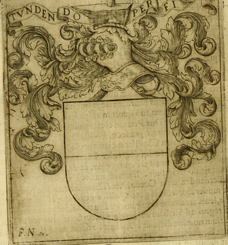 An illustration from D. Francisci Baronii ac Manfredis De maiestate Panormitana libri IV, 1630, leaf 471
