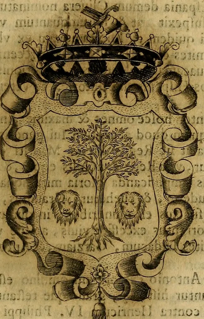 An illustration from D. Francisci Baronii ac Manfredis De maiestate Panormitana libri IV, 1630, leaf 558