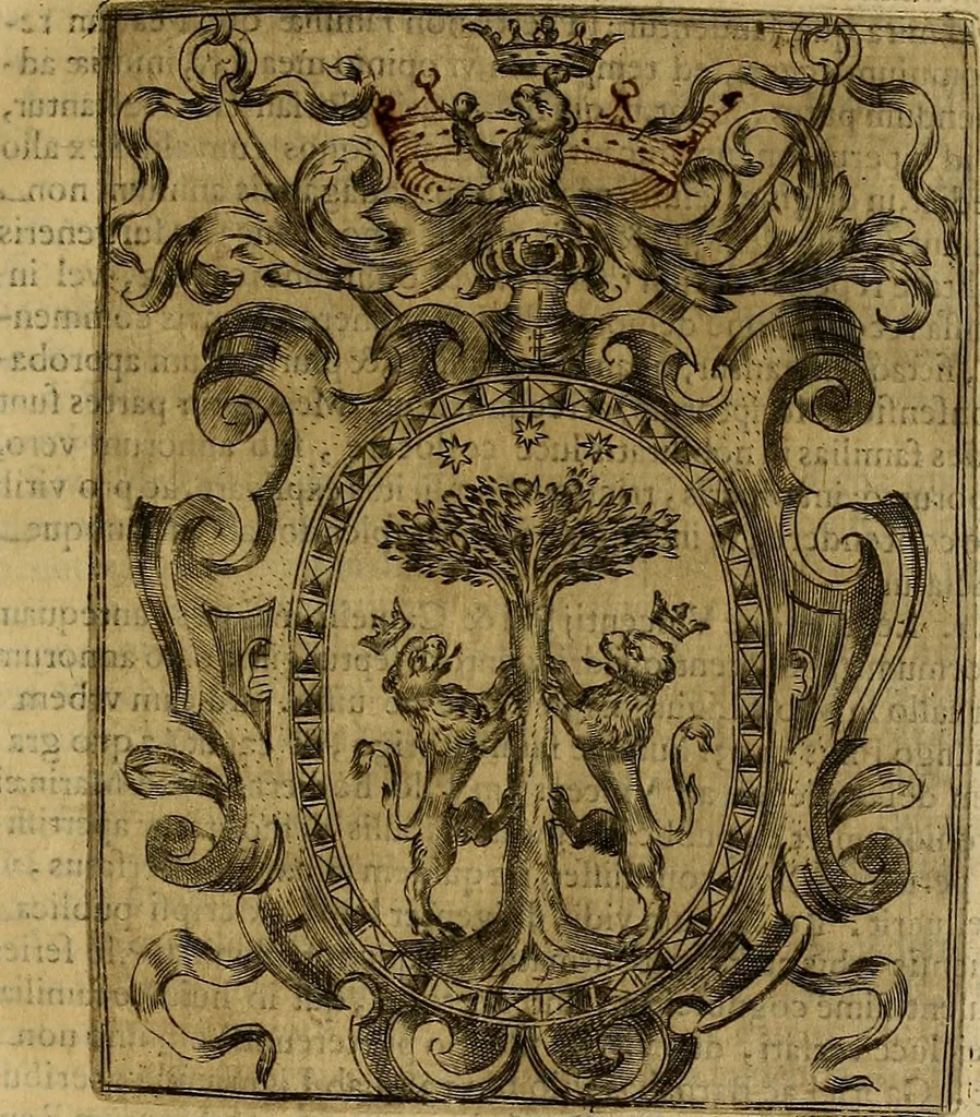 An illustration from D. Francisci Baronii ac Manfredis De maiestate Panormitana libri IV, 1630, leaf 564