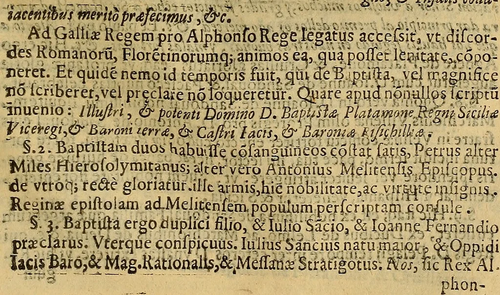 An illustration from D. Francisci Baronii ac Manfredis De maiestate Panormitana libri IV, 1630, leaf 568