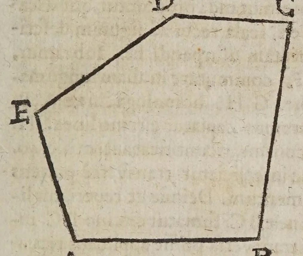 An illustration from D. Galilaei de Galilaeis ... De proportionum instrumento a se invento, quod meritò compendium dixeris universae geometriae, tractatus, rogatu philomathematicorum a Mathia Berneggero ex italica in latinam linguam nunc primùm translatus : adjectis etiam notis illustratus, quibus & artificiosa instrumenti fabrica, & usus ulterior exponitur, 1613, leaf 23