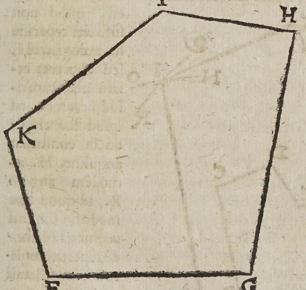 An illustration from D. Galilaei de Galilaeis ... De proportionum instrumento a se invento, quod meritò compendium dixeris universae geometriae, tractatus, rogatu philomathematicorum a Mathia Berneggero ex italica in latinam linguam nunc primùm translatus : adjectis etiam notis illustratus, quibus & artificiosa instrumenti fabrica, & usus ulterior exponitur, 1613, leaf 23