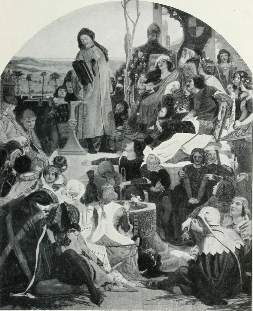 An illustration from D.-G. Rossetti et les Préraphaélites anglais : biographies critiques, 1909, leaf 83