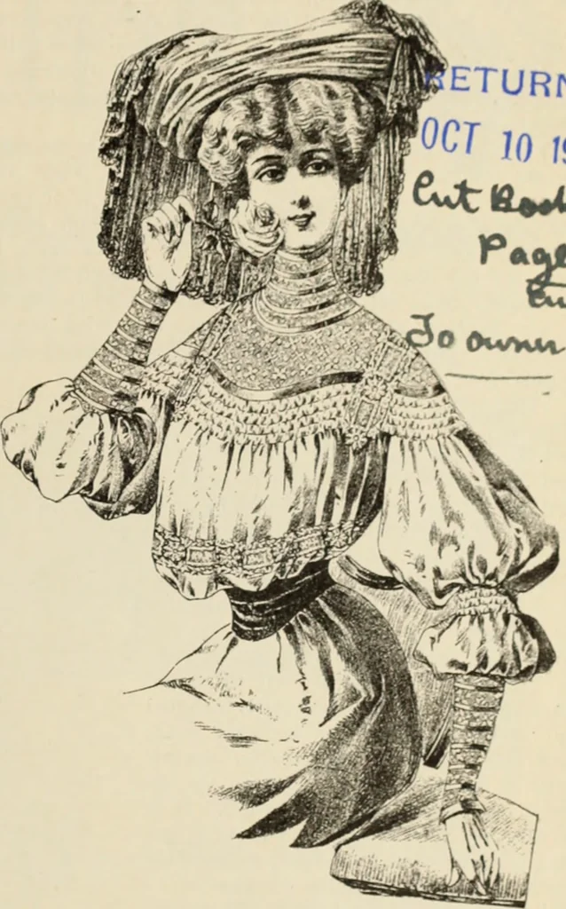 An illustration from Style (1904), 1904, leaf 1820