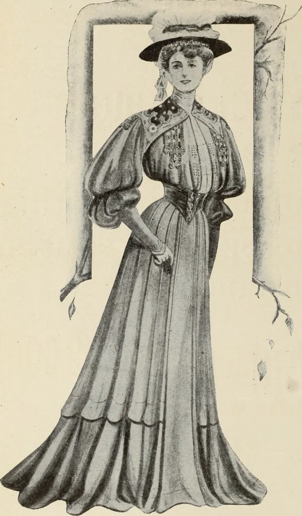 An illustration from Style (1904), 1904, leaf 1869