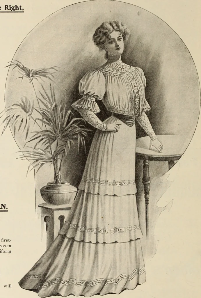 An illustration from Style (1904), 1904, leaf 1873