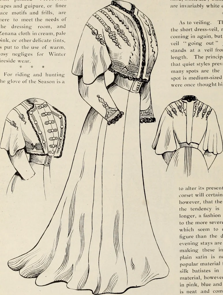 An illustration from Style (1904), 1904, leaf 243