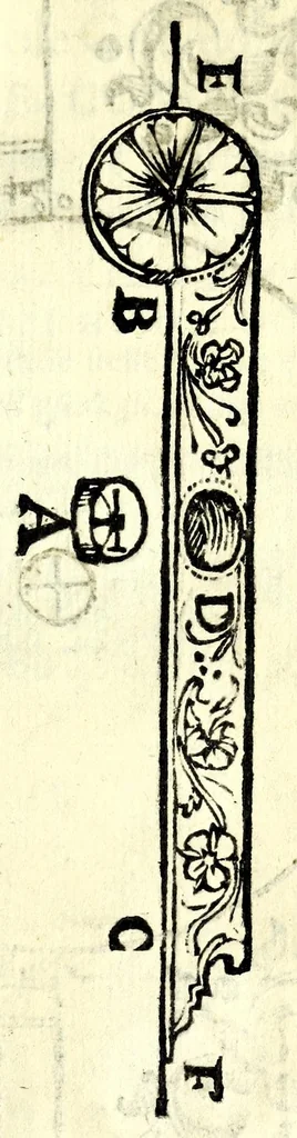 An illustration from D. Hippolyti Salodii Arimenen. abbatis Olivetani, Tabulae gnomonicae, nunc denuo castigatae & auctae : vnà cum earum dilucidatione, constructione, ac vsu : quibus iucunda operatione ac mira facilitate, ope solum alicuius normae, in aequas partes diuisae; omnigena sciotherica, horologia in planis, tùm horizontalibus tùm verticalibus : ad omnem poli eleuationem describi possunt : quod & solo canone vel solo circino, multifariè comparari posse demonstratur, 1626, leaf 327