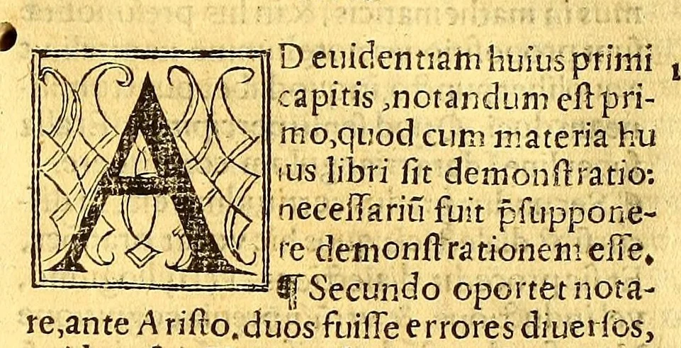 An illustration from Dialectica resolutio : cum textu Aristotelis, 1554, leaf 121