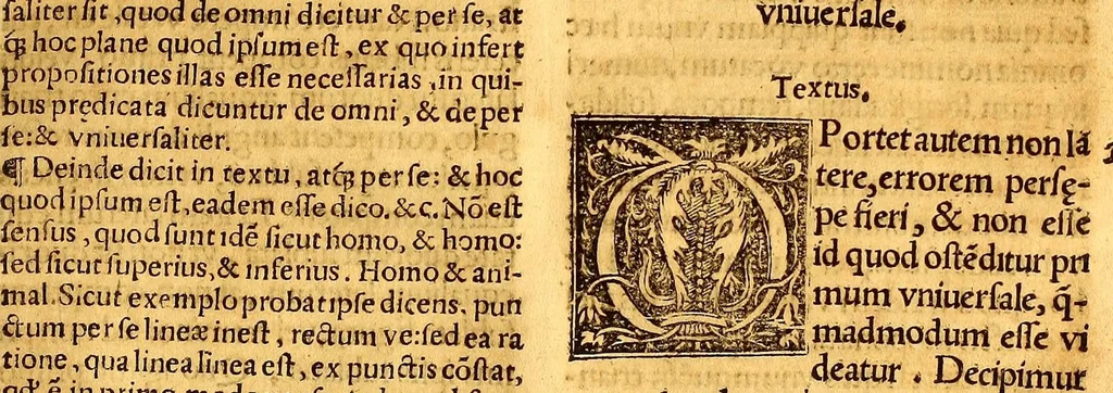 An illustration from Dialectica resolutio : cum textu Aristotelis, 1554, leaf 141