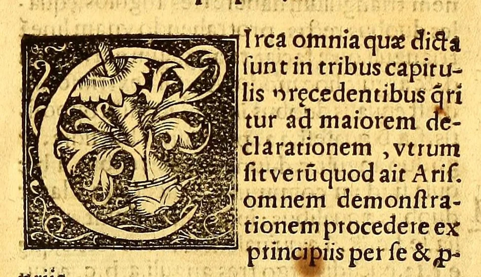 An illustration from Dialectica resolutio : cum textu Aristotelis, 1554, leaf 163