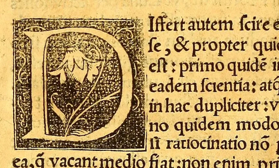 An illustration from Dialectica resolutio : cum textu Aristotelis, 1554, leaf 165