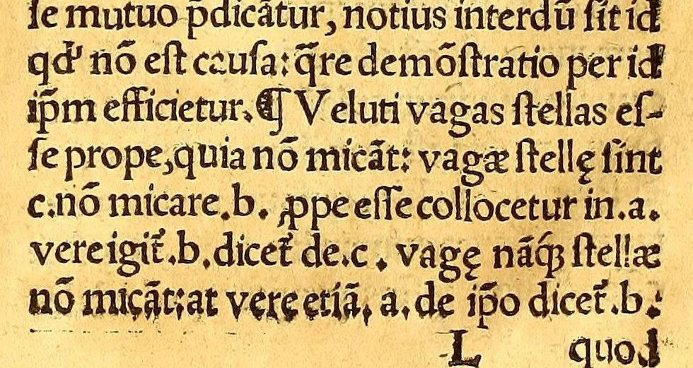 An illustration from Dialectica resolutio : cum textu Aristotelis, 1554, leaf 165
