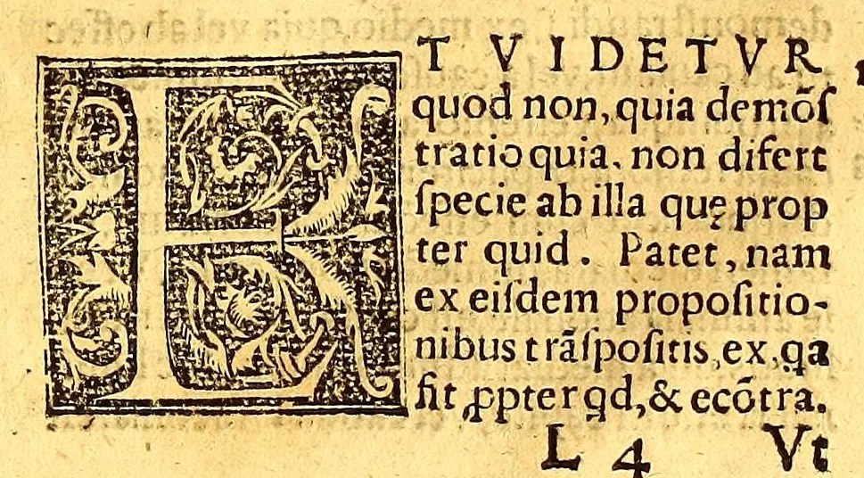 An illustration from Dialectica resolutio : cum textu Aristotelis, 1554, leaf 171