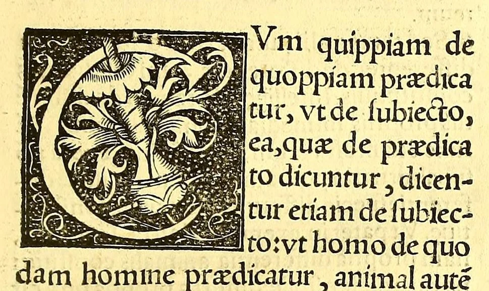 An illustration from Dialectica resolutio : cum textu Aristotelis, 1554, leaf 65