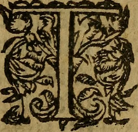 An illustration from A dial for all agues : conteininge the names in Greeke, Latten, and Englyshe, with the diversities of them, symple and compounde, proper and accident, definitions, devisions, causes, and signes, comenly hetherto knowen : very profitable for al men, 1566, leaf 86