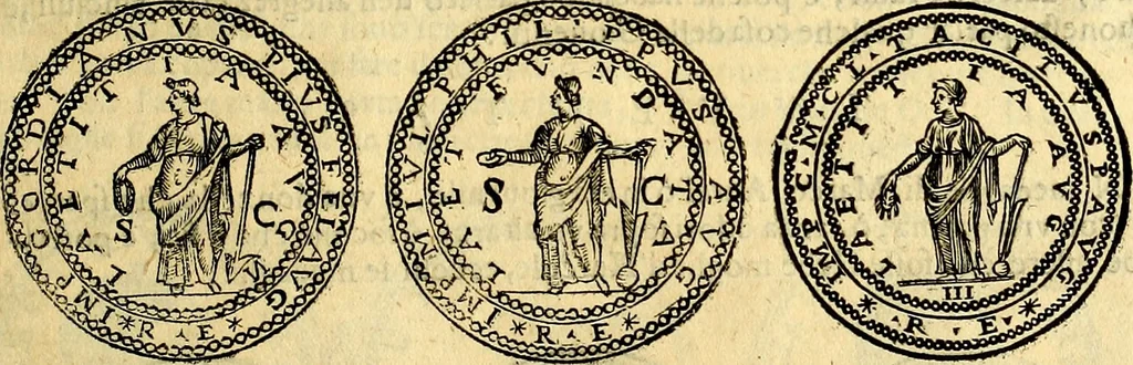 An illustration from Dialoghi di d. Antonio Agostini arcivescovo de Tarracona; sopra le medaglie, iscrizioni, e altre antichita:, 1698, leaf 100